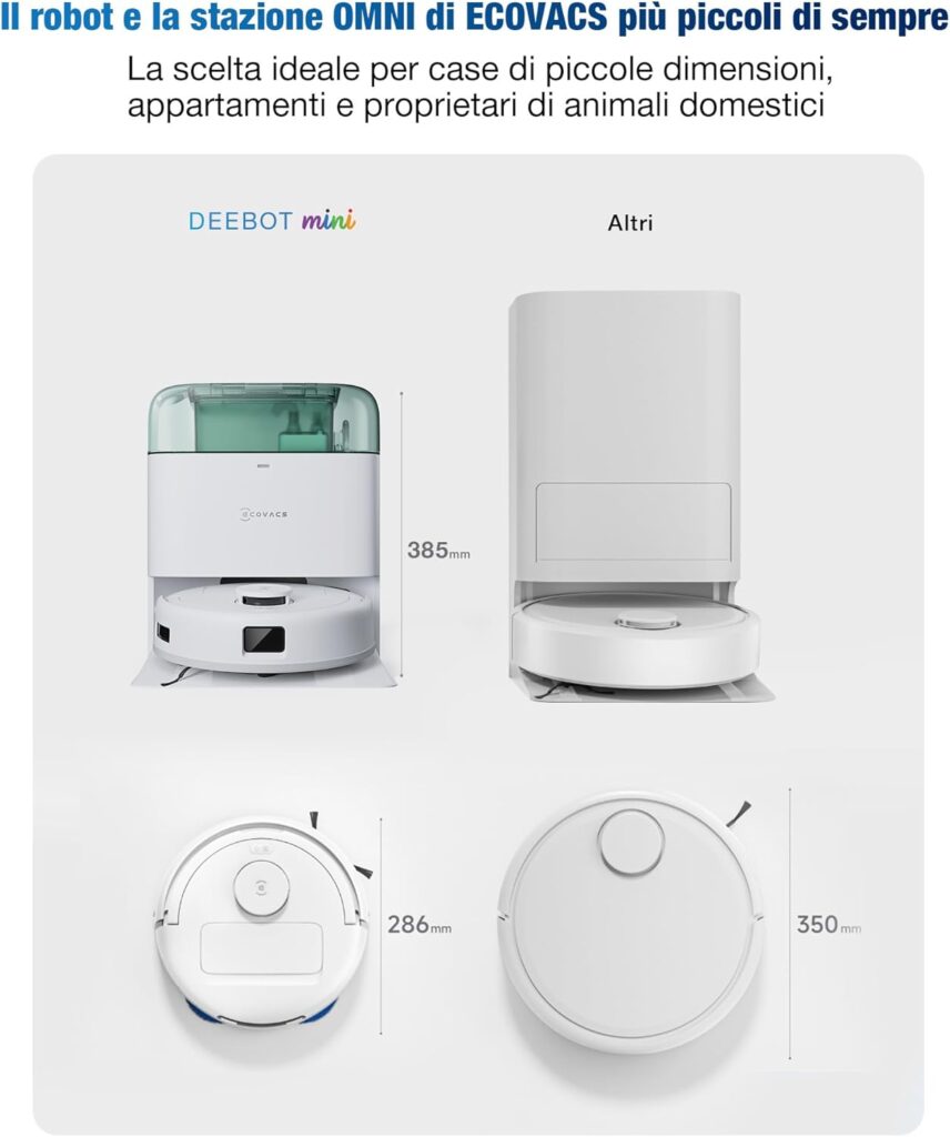 ECOVACS DEEBOT MINI robot aspirapolvere lavapavimenti 2026