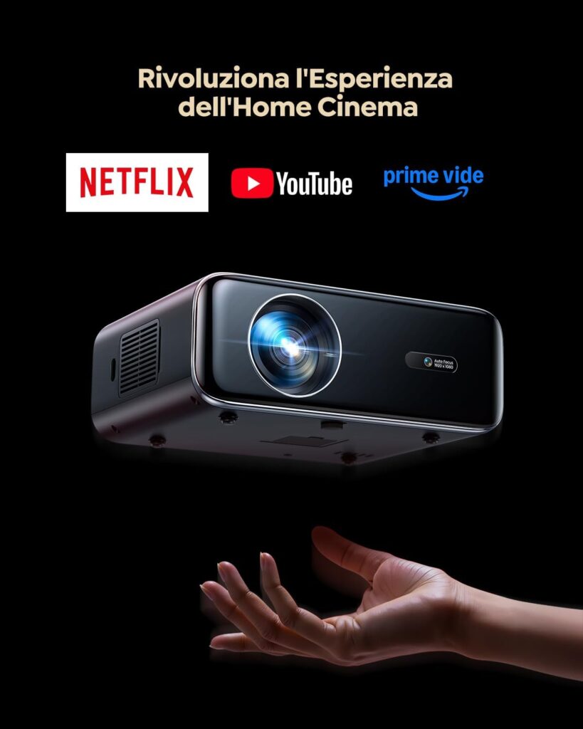 Proiettore WiMiUS Full HD 1080P per film e serie TV