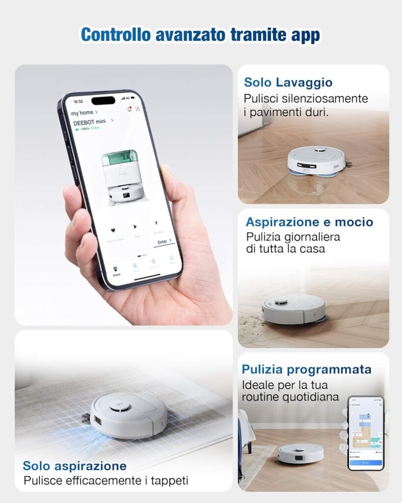 : robot aspirapolvere ECOVACS 9000Pa potente