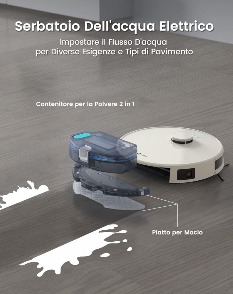 Lefant M1 lavapavimenti automatico con aspirazione potente 5500Pa