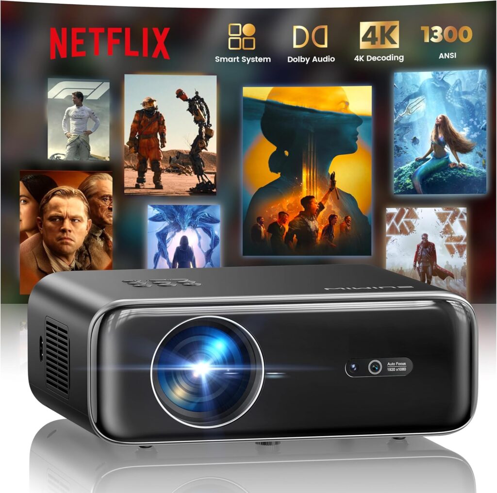 WiMiUS Proiettore Recensione 2026 con Netflix incluso Dolby Audio e Full HD 1080P
