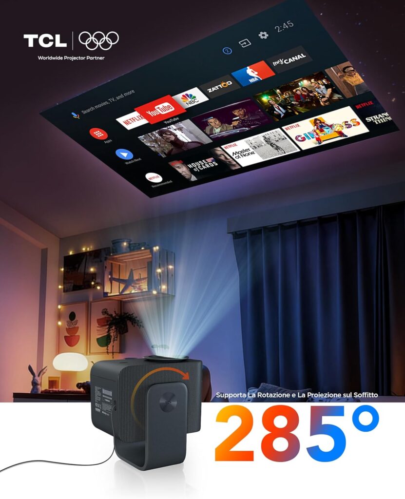 TCL C1 autofocus e correzione trapezoidale