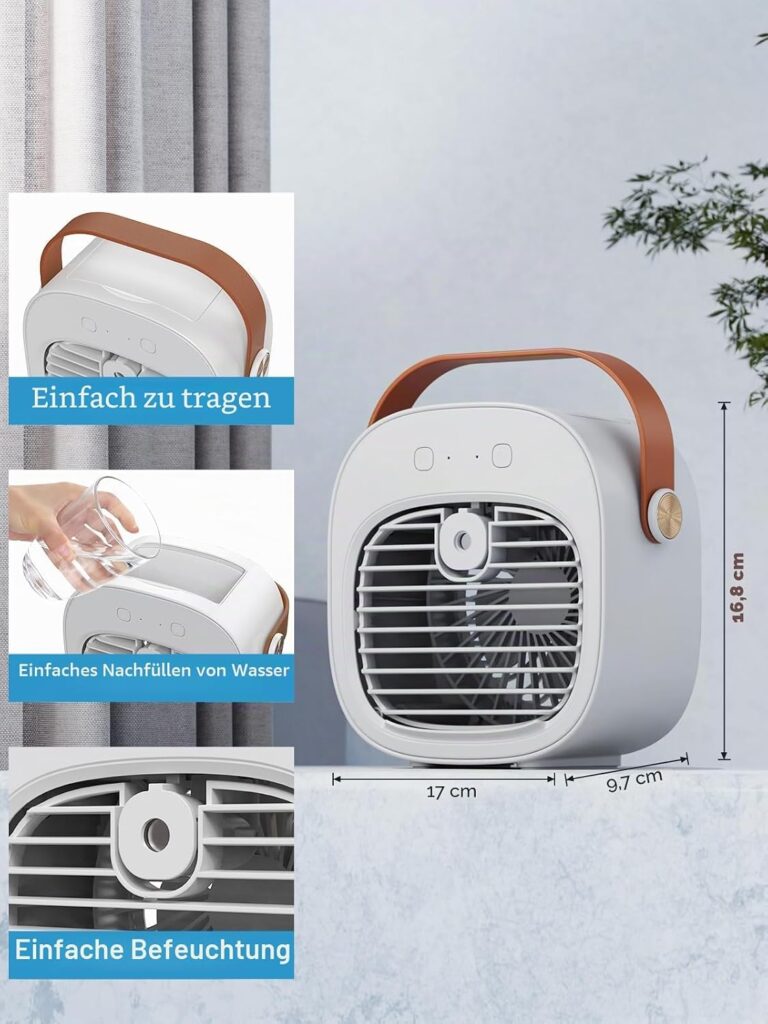 Condizionatore Portatile HUFACAI Recensione 2026 mini climatizzatore ricaricabile 5200mAh